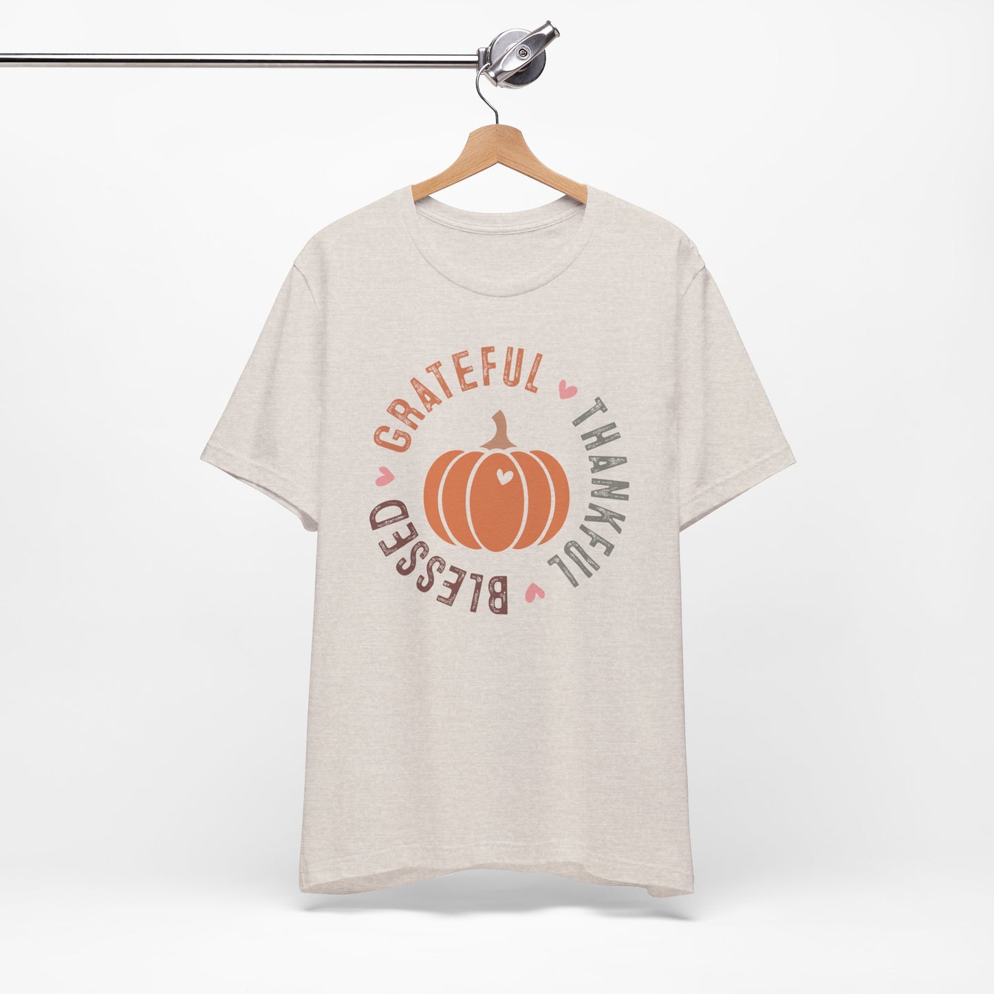 Grateful Thankful Blessed Pumpkin - Fall Thanksgiving T-Shirt
