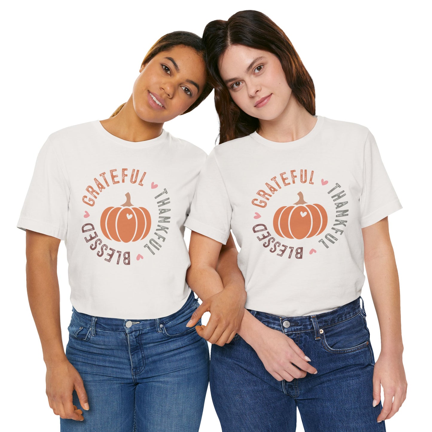 Grateful Thankful Blessed Pumpkin - Fall Thanksgiving T-Shirt