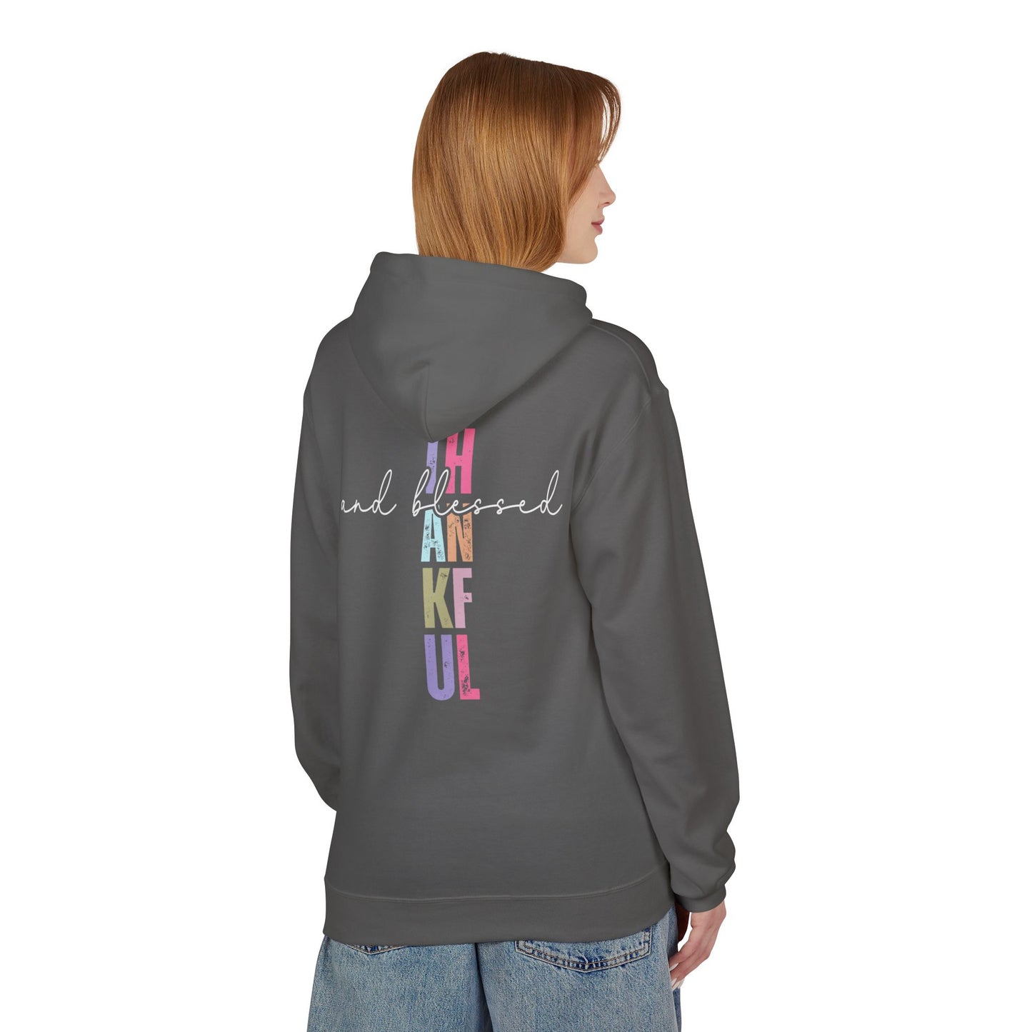 Thankful and Blessed - Unisex Midweight Softstyle Fleece Hoodie