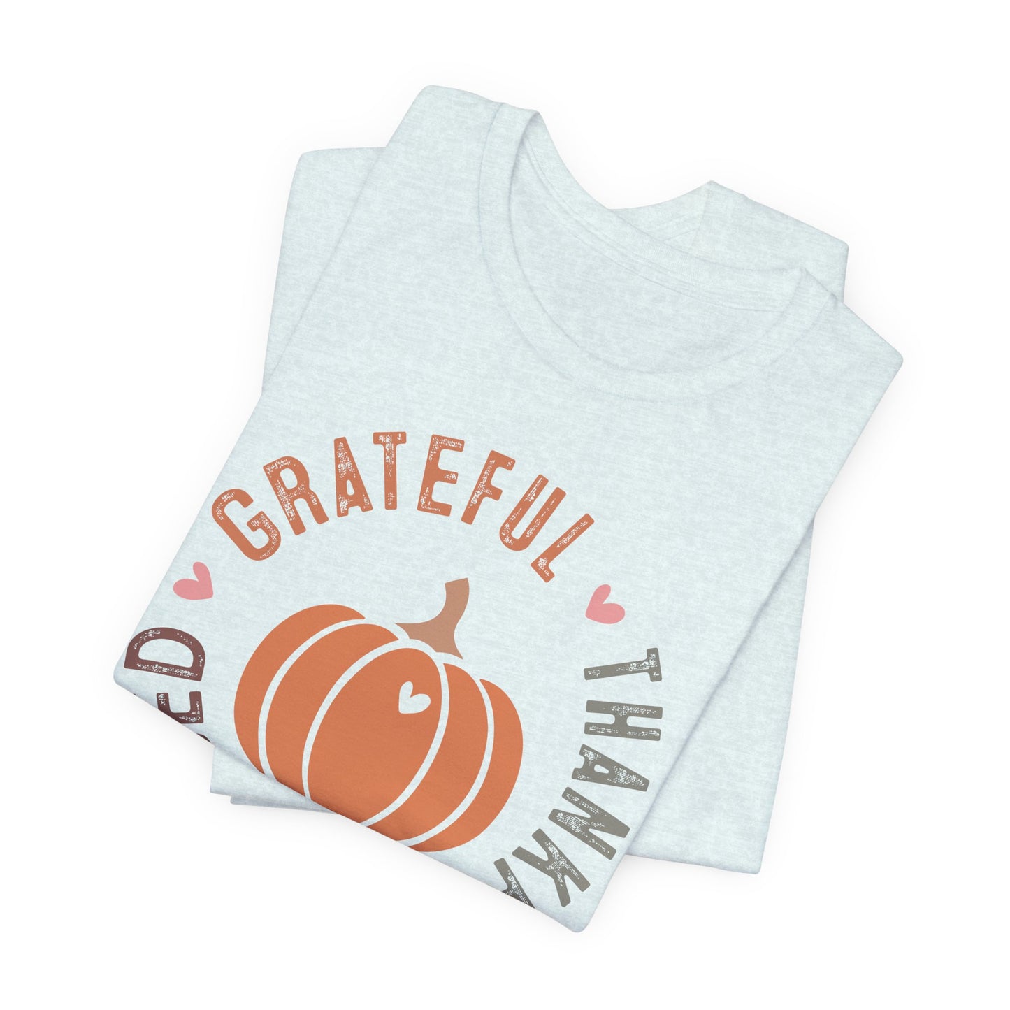 Grateful Thankful Blessed Pumpkin - Fall Thanksgiving T-Shirt