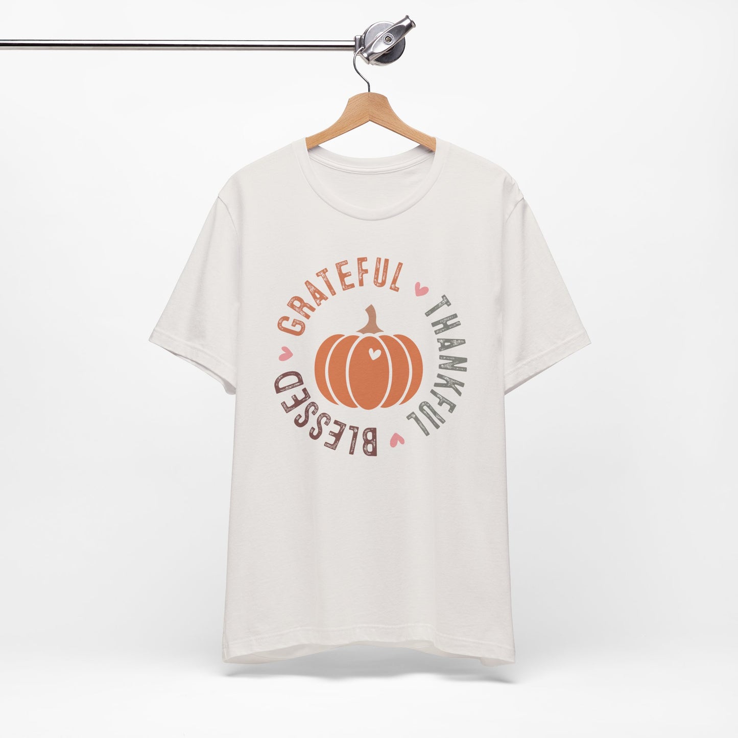 Grateful Thankful Blessed Pumpkin - Fall Thanksgiving T-Shirt