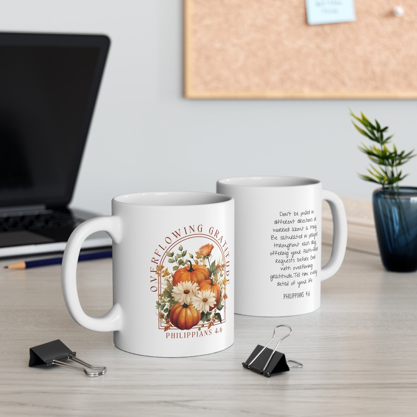 Overflowing Gratitude - Fall Thanksgiving Mug
