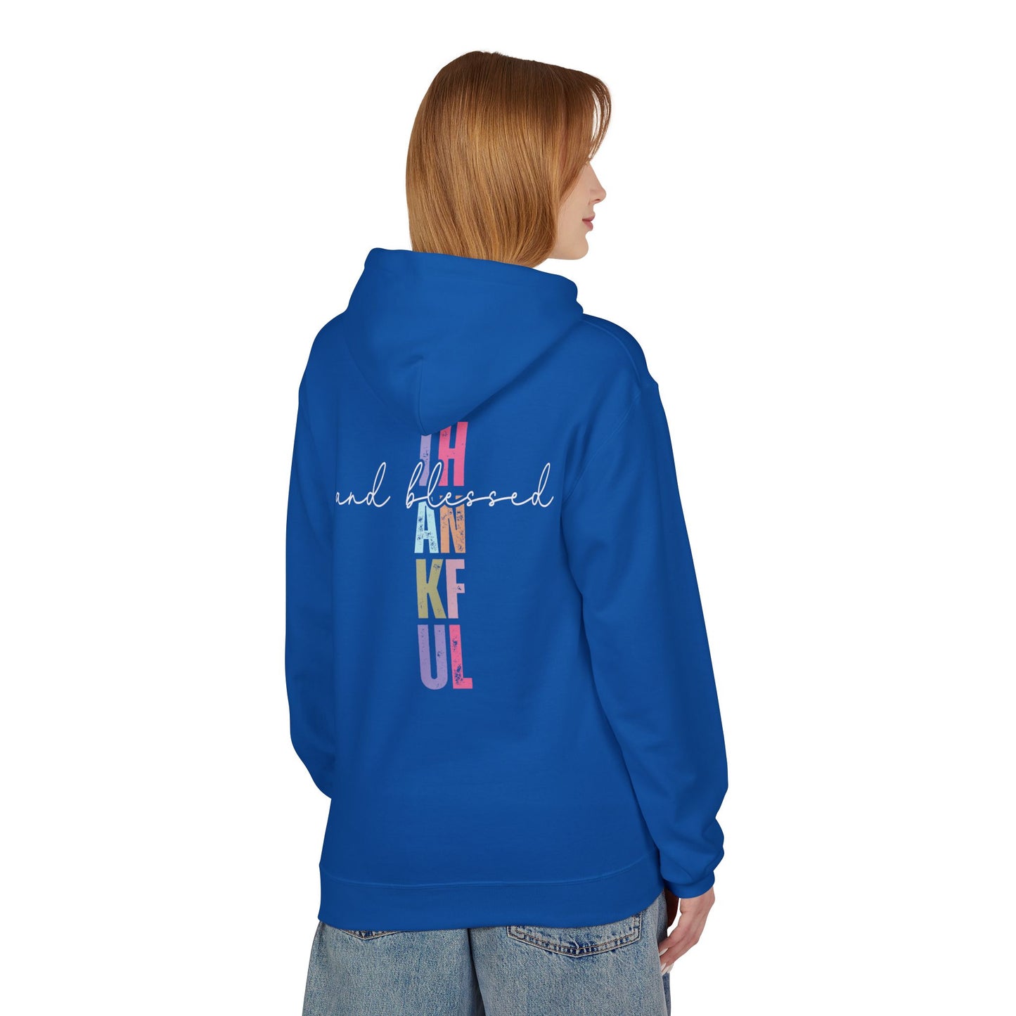 Thankful and Blessed - Unisex Midweight Softstyle Fleece Hoodie