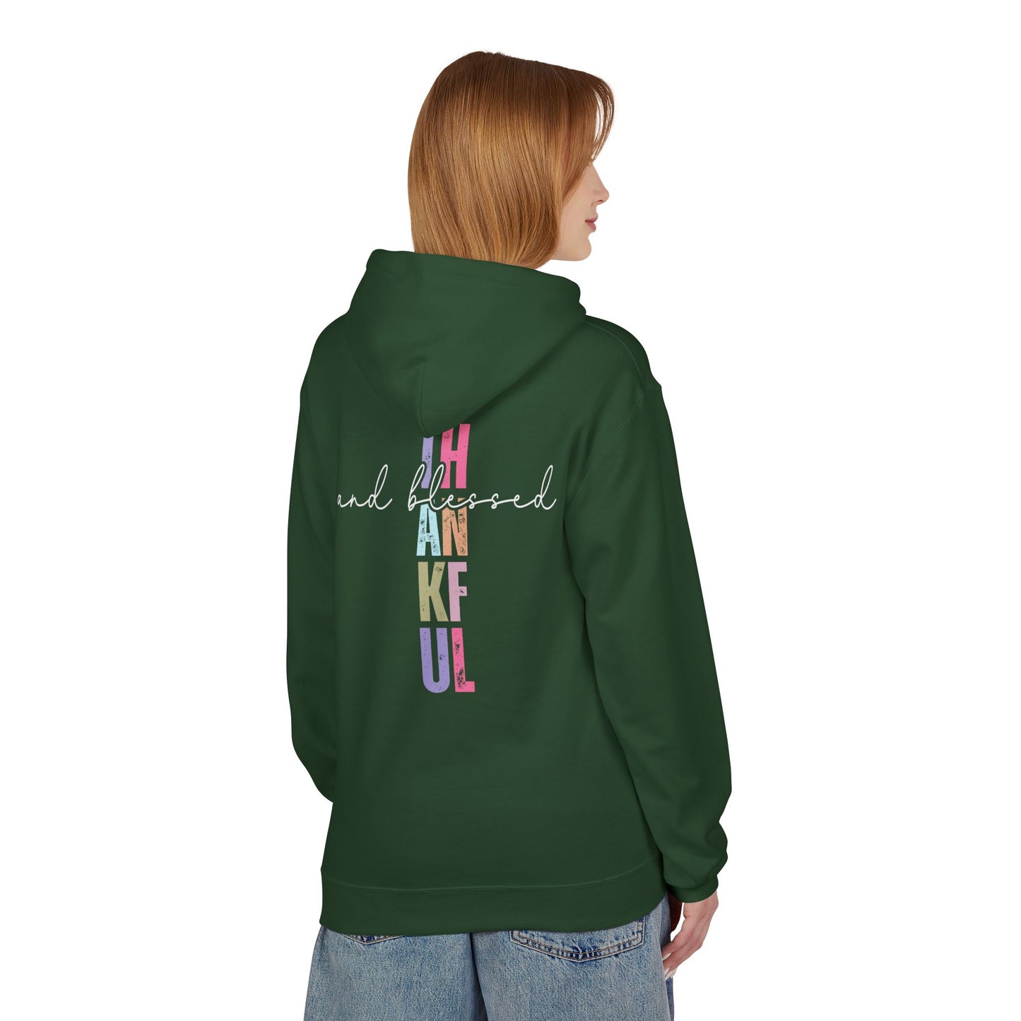 Thankful and Blessed - Unisex Midweight Softstyle Fleece Hoodie