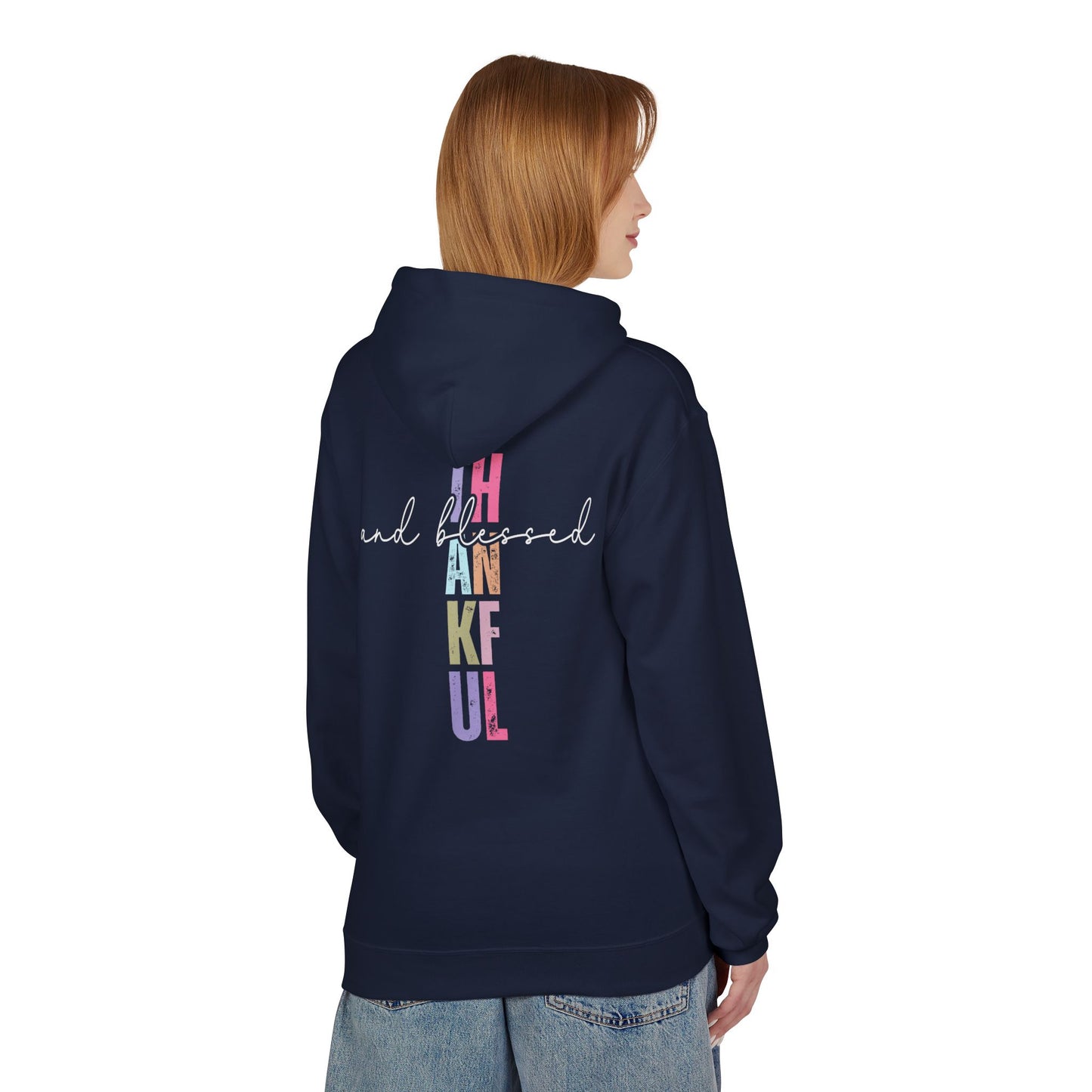 Thankful and Blessed - Unisex Midweight Softstyle Fleece Hoodie
