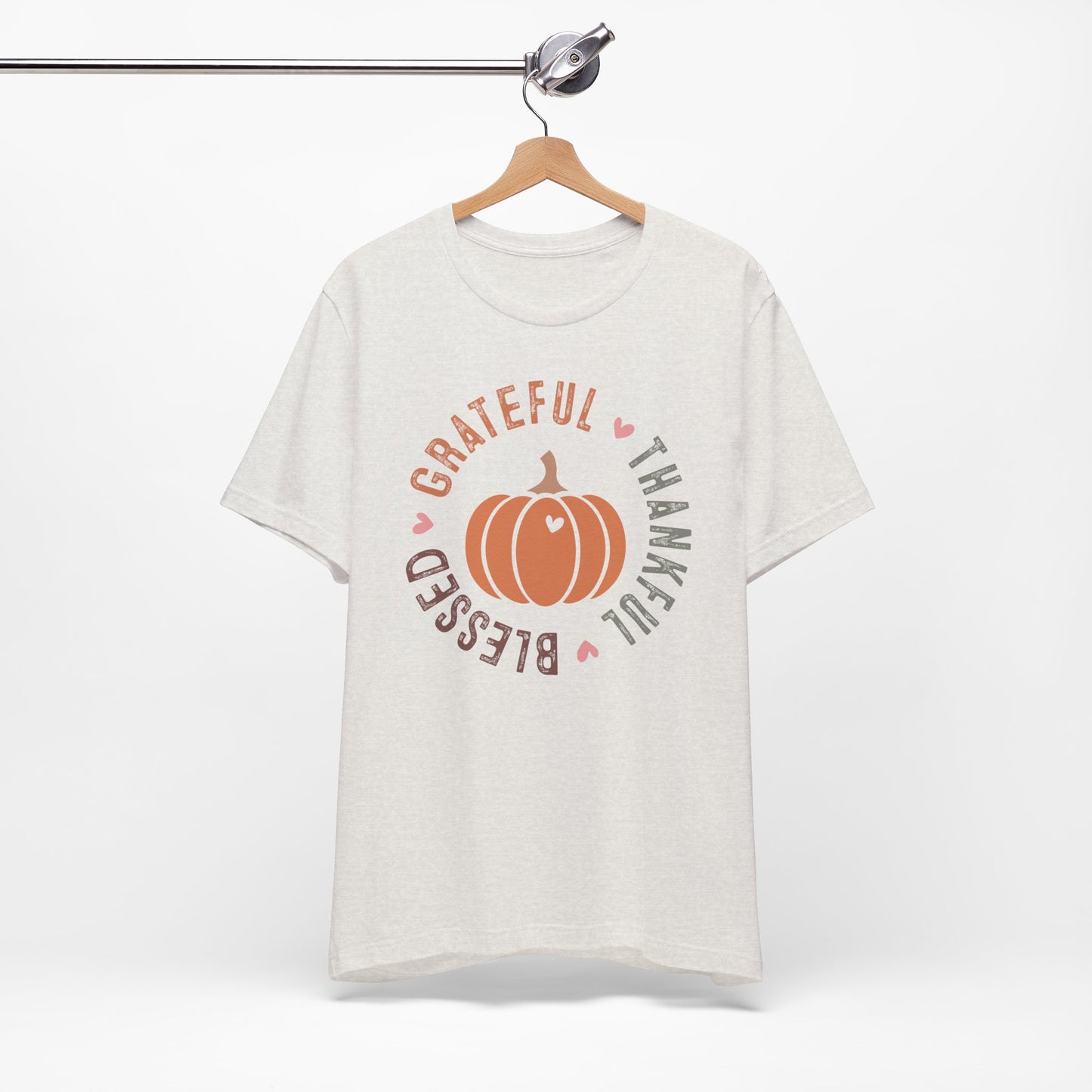 Grateful Thankful Blessed Pumpkin - Fall Thanksgiving T-Shirt