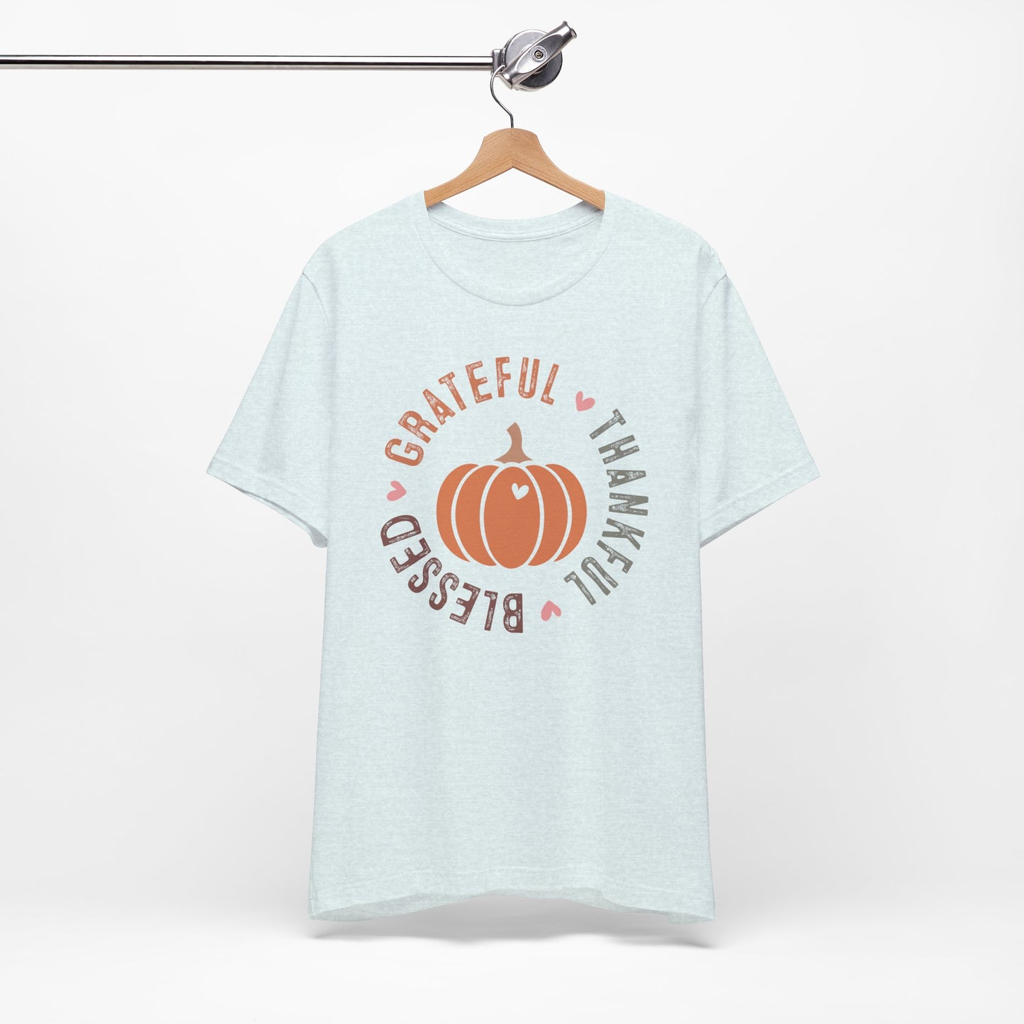 Grateful Thankful Blessed Pumpkin - Fall Thanksgiving T-Shirt