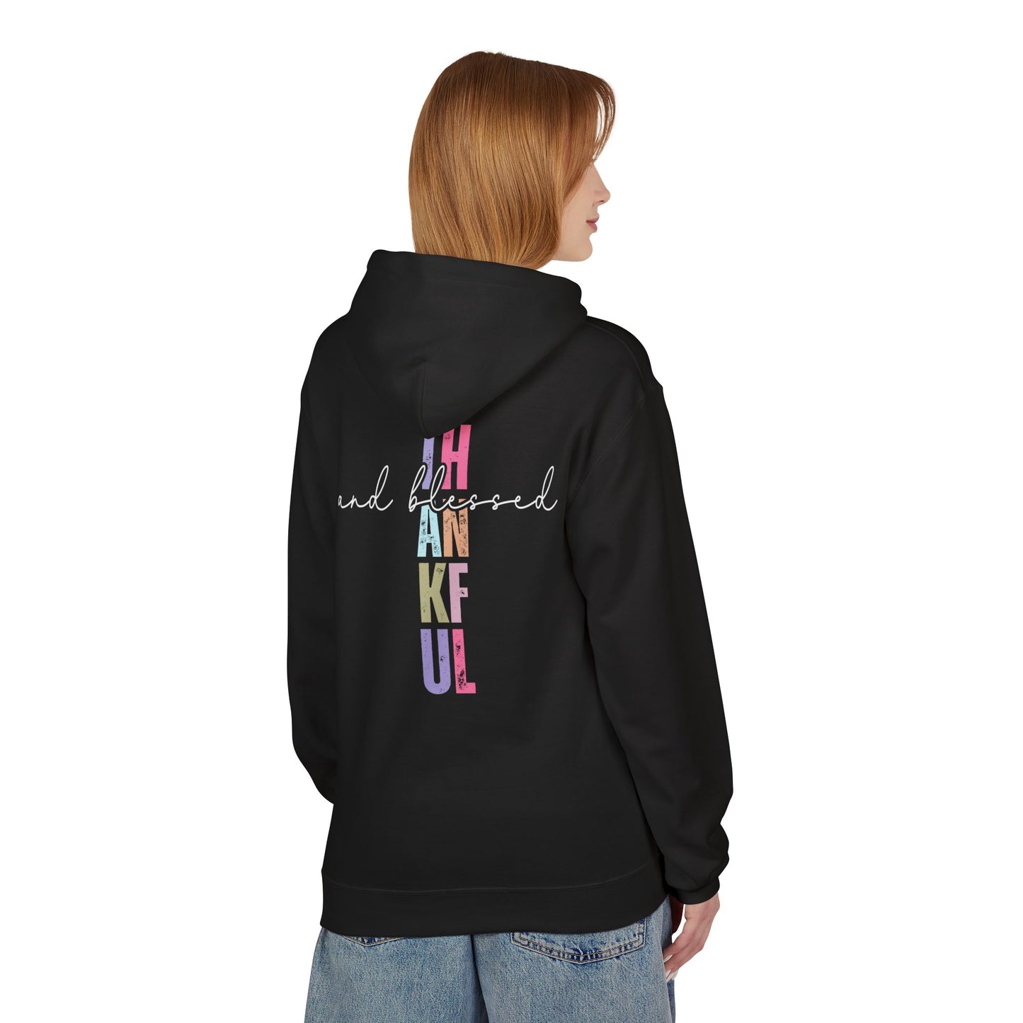 Thankful and Blessed - Unisex Midweight Softstyle Fleece Hoodie