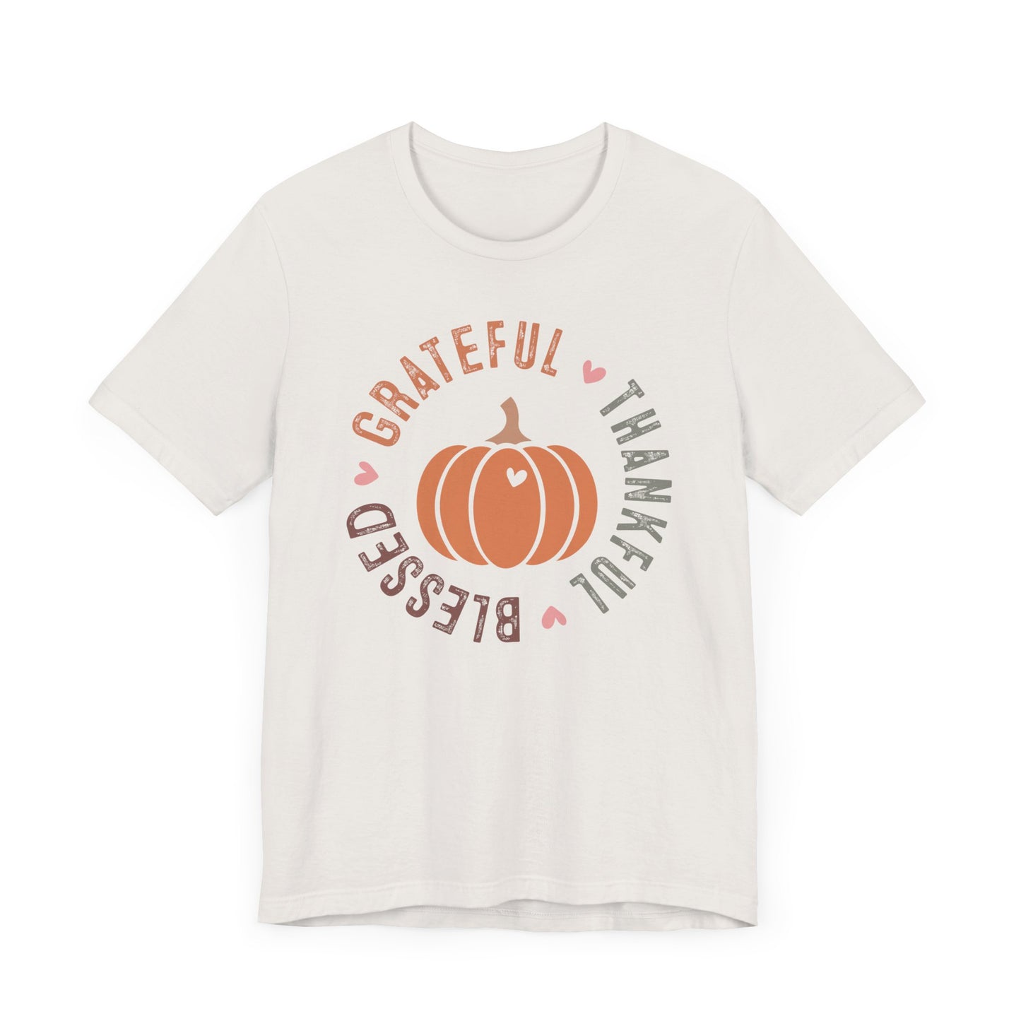 Grateful Thankful Blessed Pumpkin - Fall Thanksgiving T-Shirt