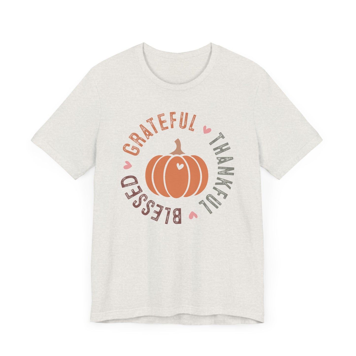 Grateful Thankful Blessed Pumpkin - Fall Thanksgiving T-Shirt