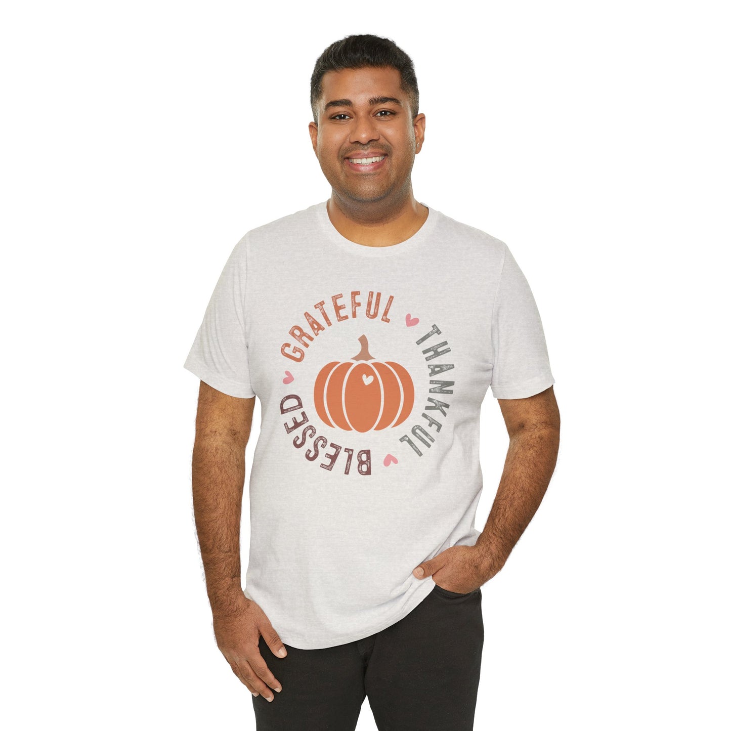 Grateful Thankful Blessed Pumpkin - Fall Thanksgiving T-Shirt