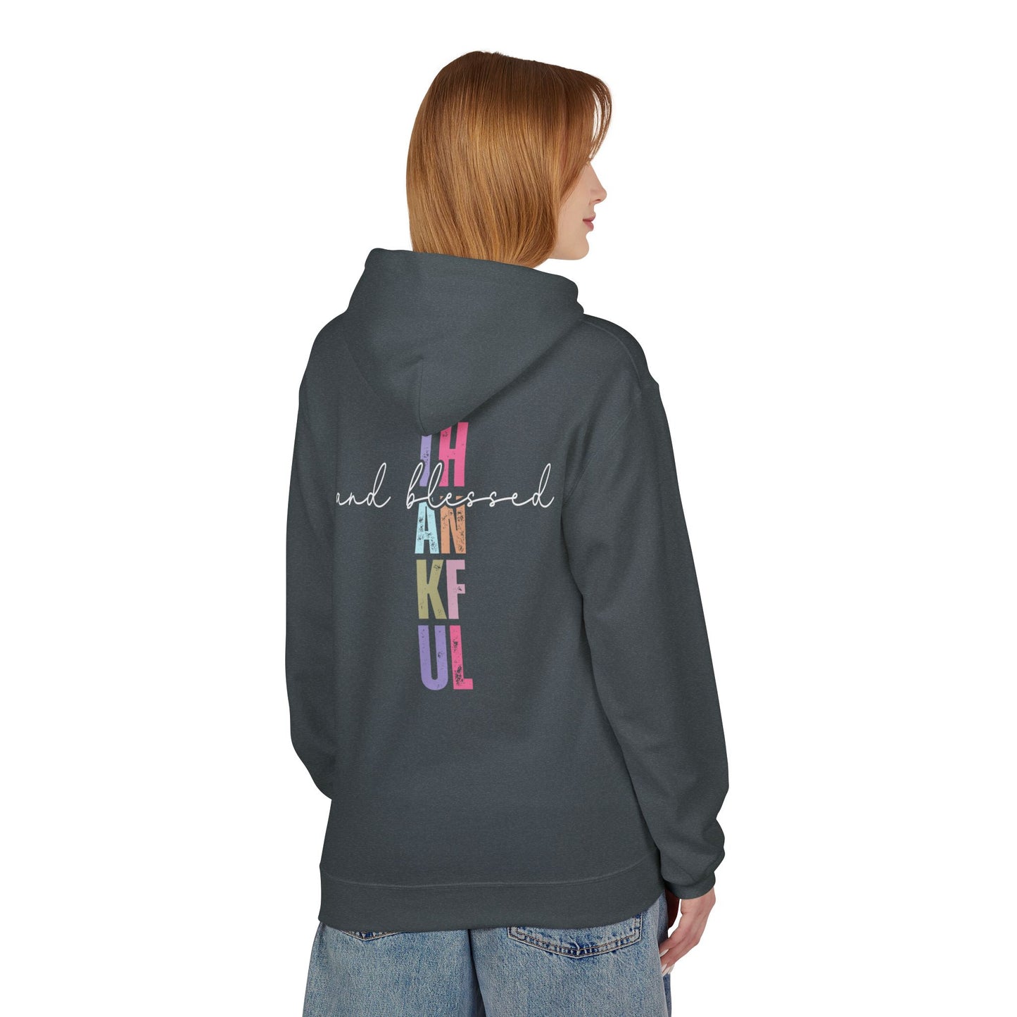 Thankful and Blessed - Unisex Midweight Softstyle Fleece Hoodie