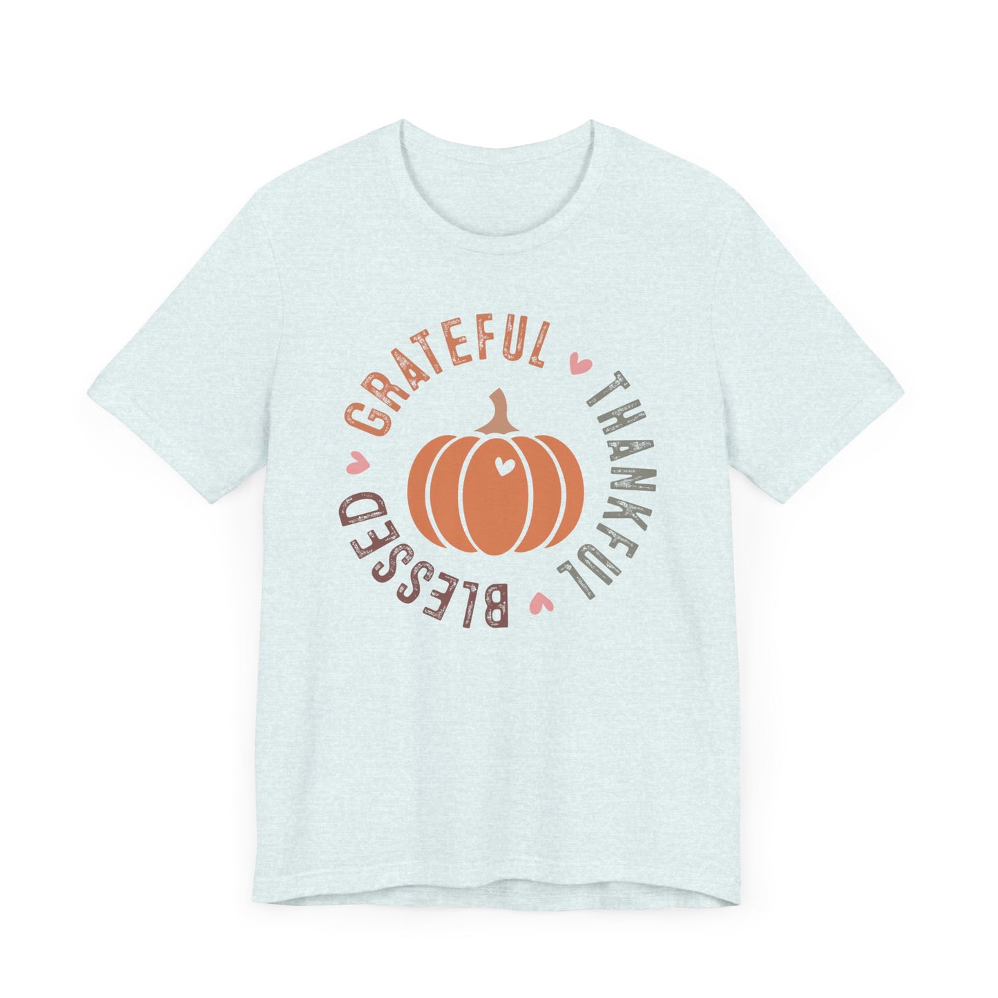 Grateful Thankful Blessed Pumpkin - Fall Thanksgiving T-Shirt