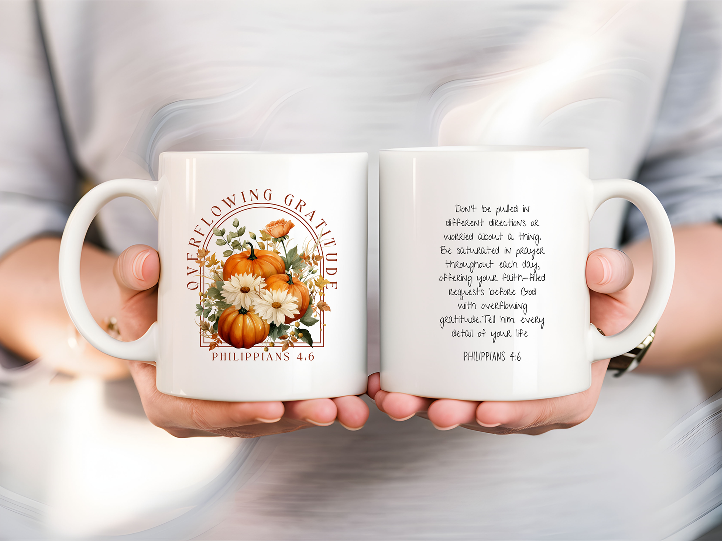 Overflowing Gratitude - Fall Thanksgiving Mug