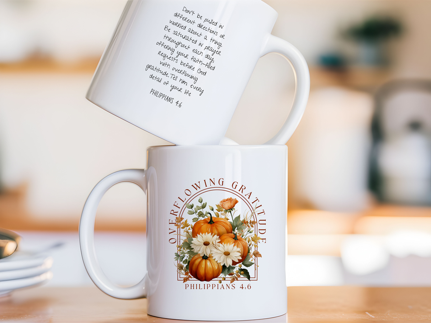 Overflowing Gratitude - Fall Thanksgiving Mug