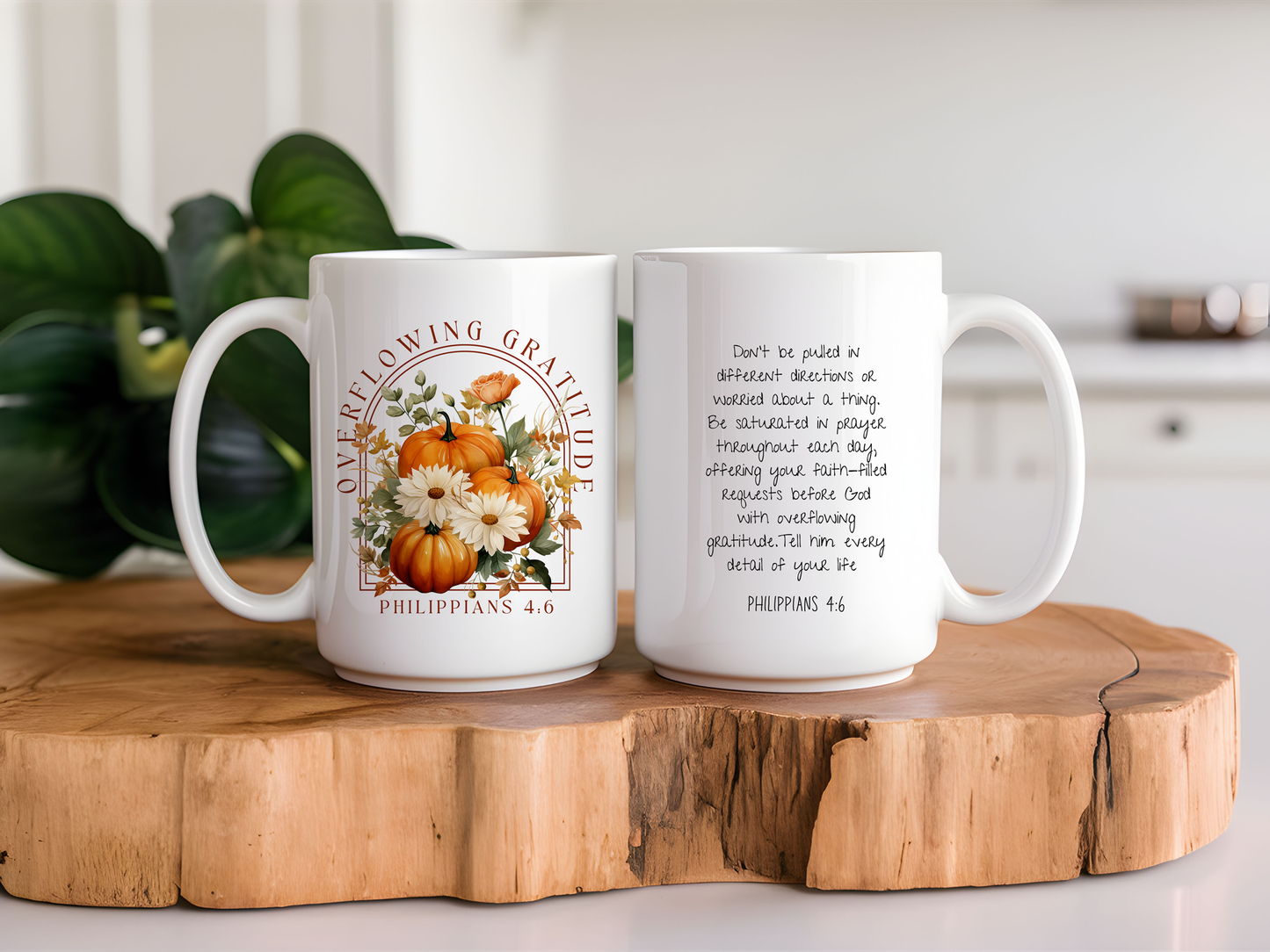 Overflowing Gratitude - Fall Thanksgiving Mug