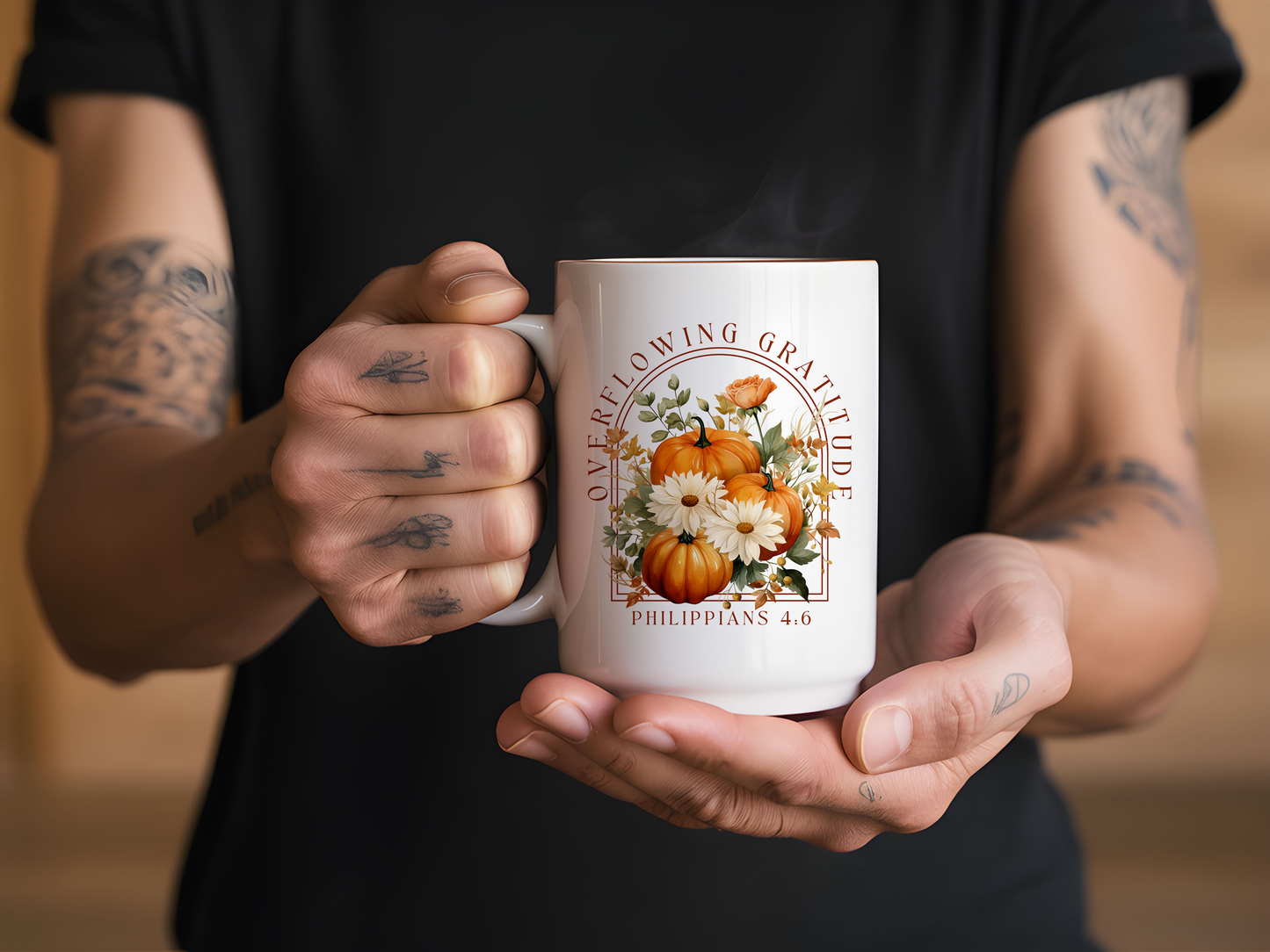 Overflowing Gratitude - Fall Thanksgiving Mug
