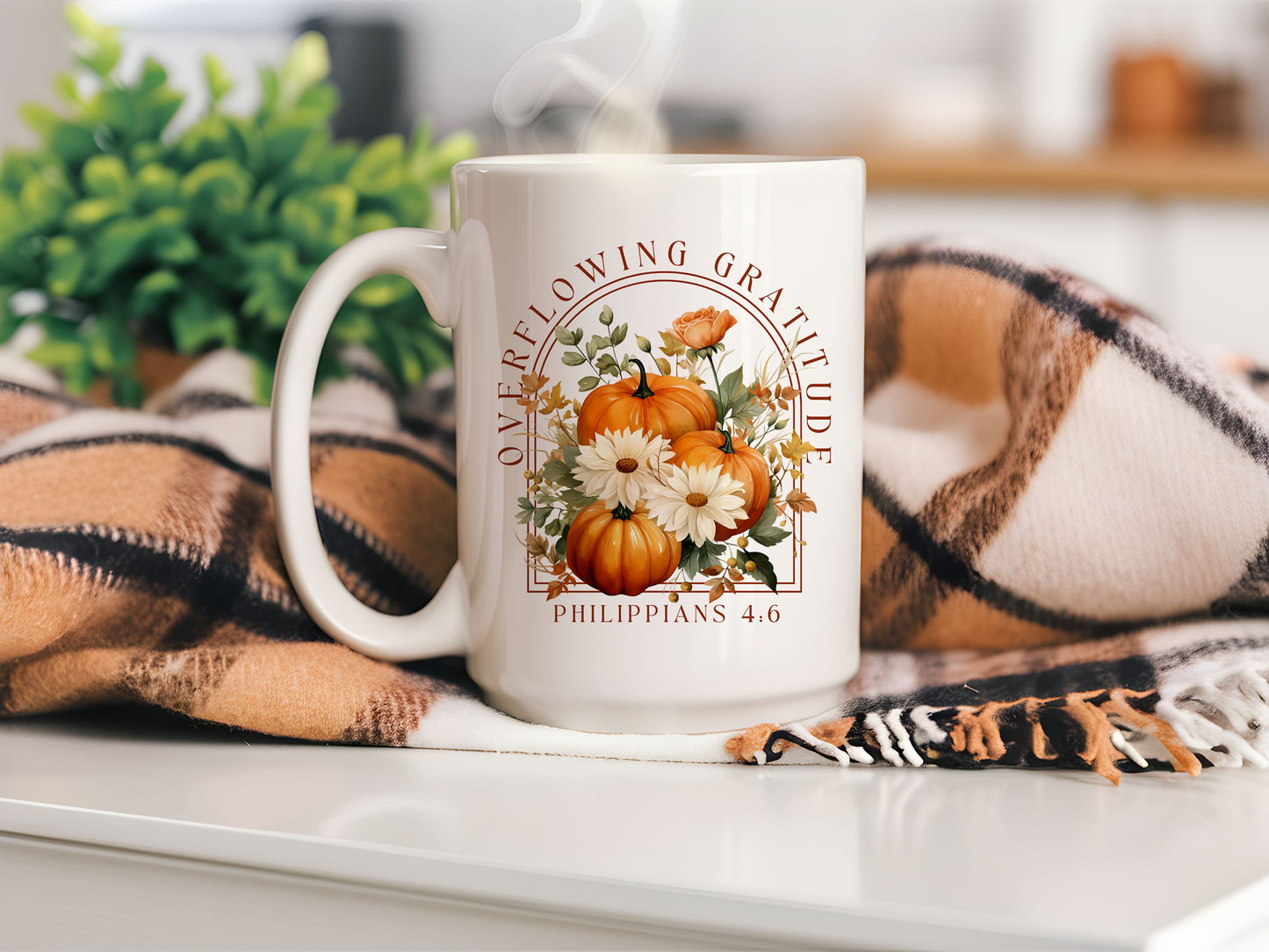 Overflowing Gratitude - Fall Thanksgiving Mug