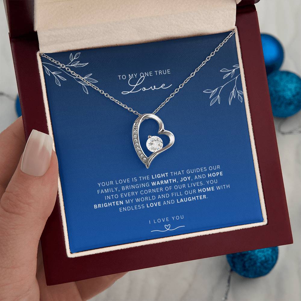 Necklace for Wife One True Love - Heart Necklace