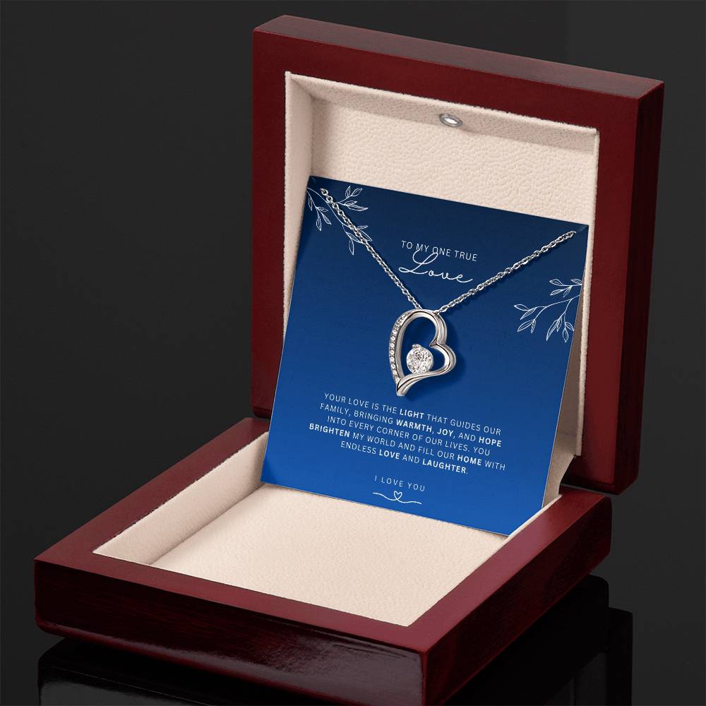 Necklace for Wife One True Love - Heart Necklace