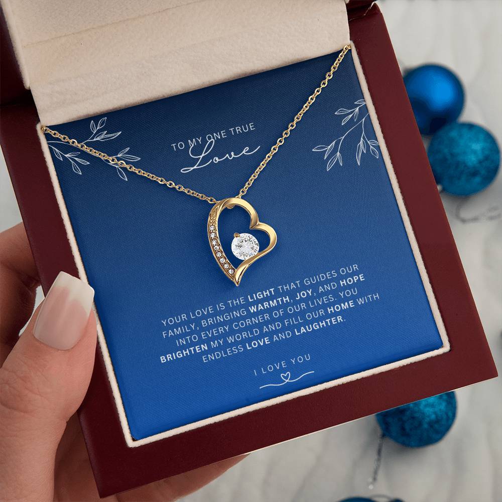 Necklace for Wife One True Love - Heart Necklace
