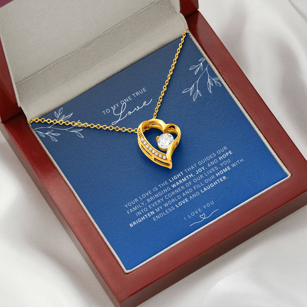 Necklace for Wife One True Love - Heart Necklace