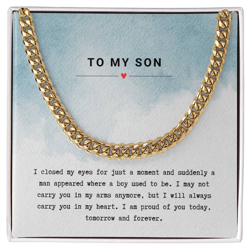 Gift for Son Proud of You - Chain Necklace
