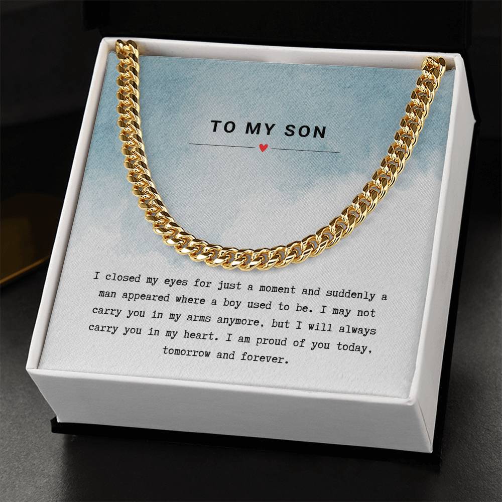 Gift for Son Proud of You - Chain Necklace