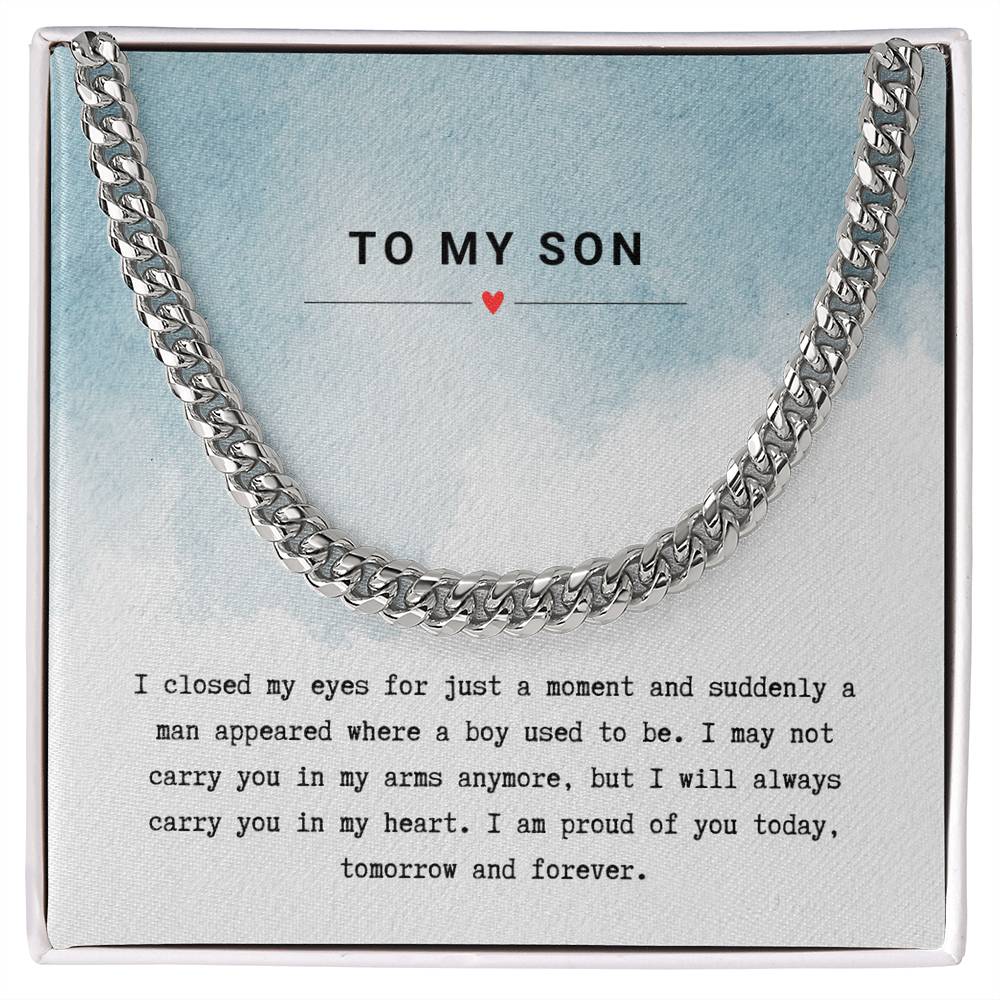 Gift for Son Proud of You - Chain Necklace