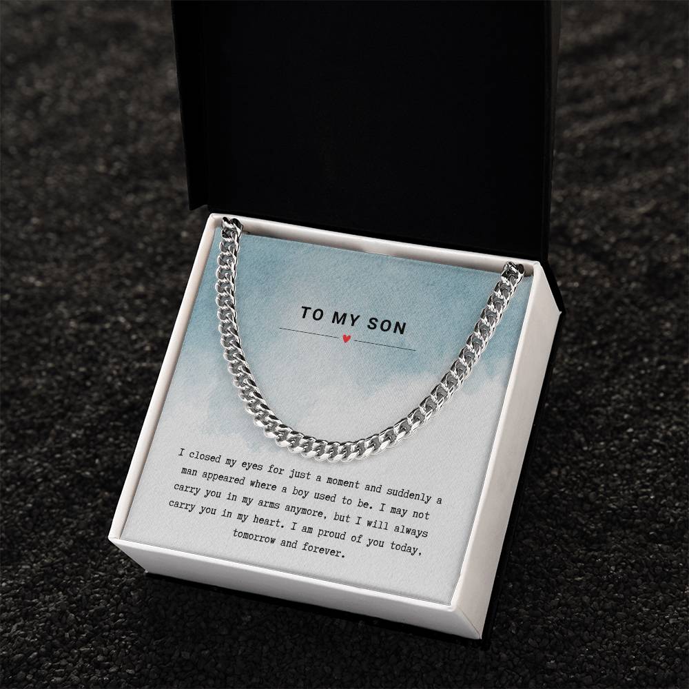 Gift for Son Proud of You - Chain Necklace