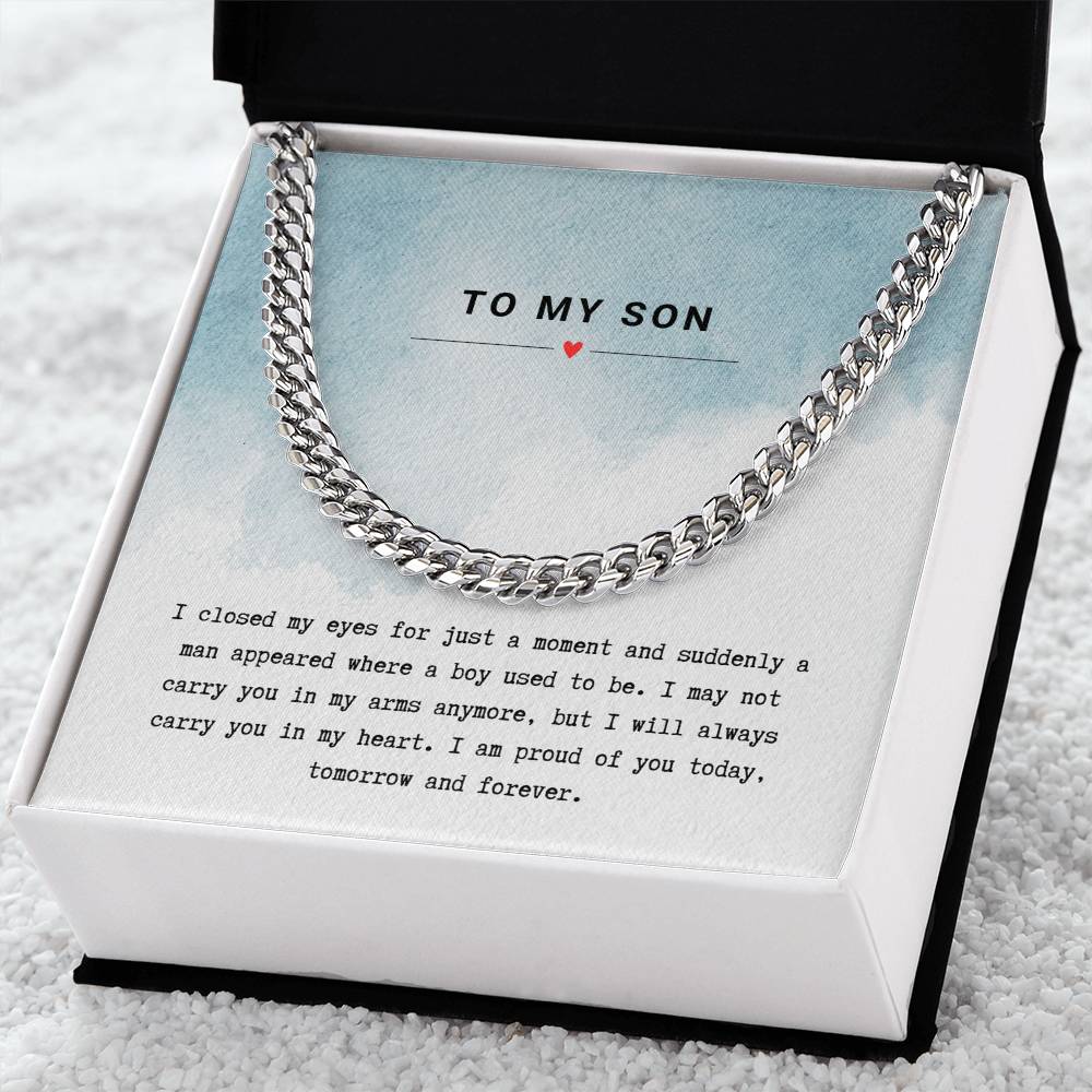 Gift for Son Proud of You - Chain Necklace