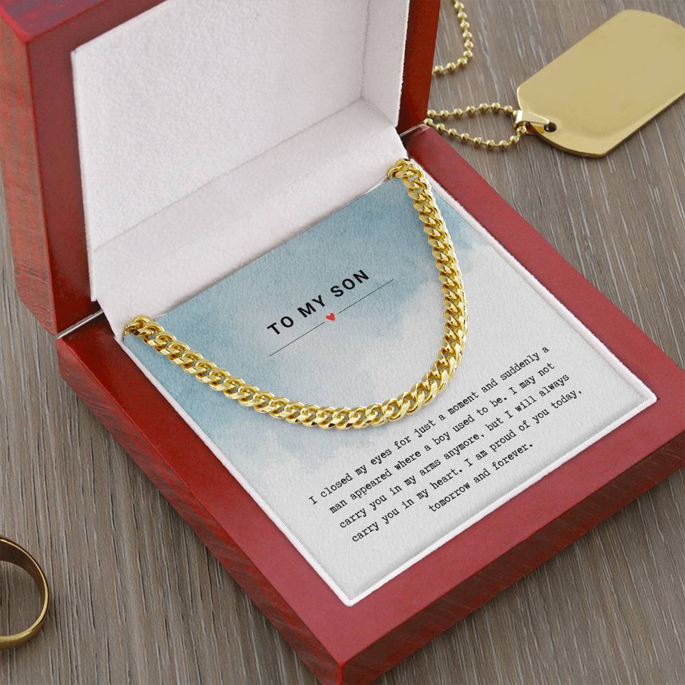Gift for Son Proud of You - Chain Necklace