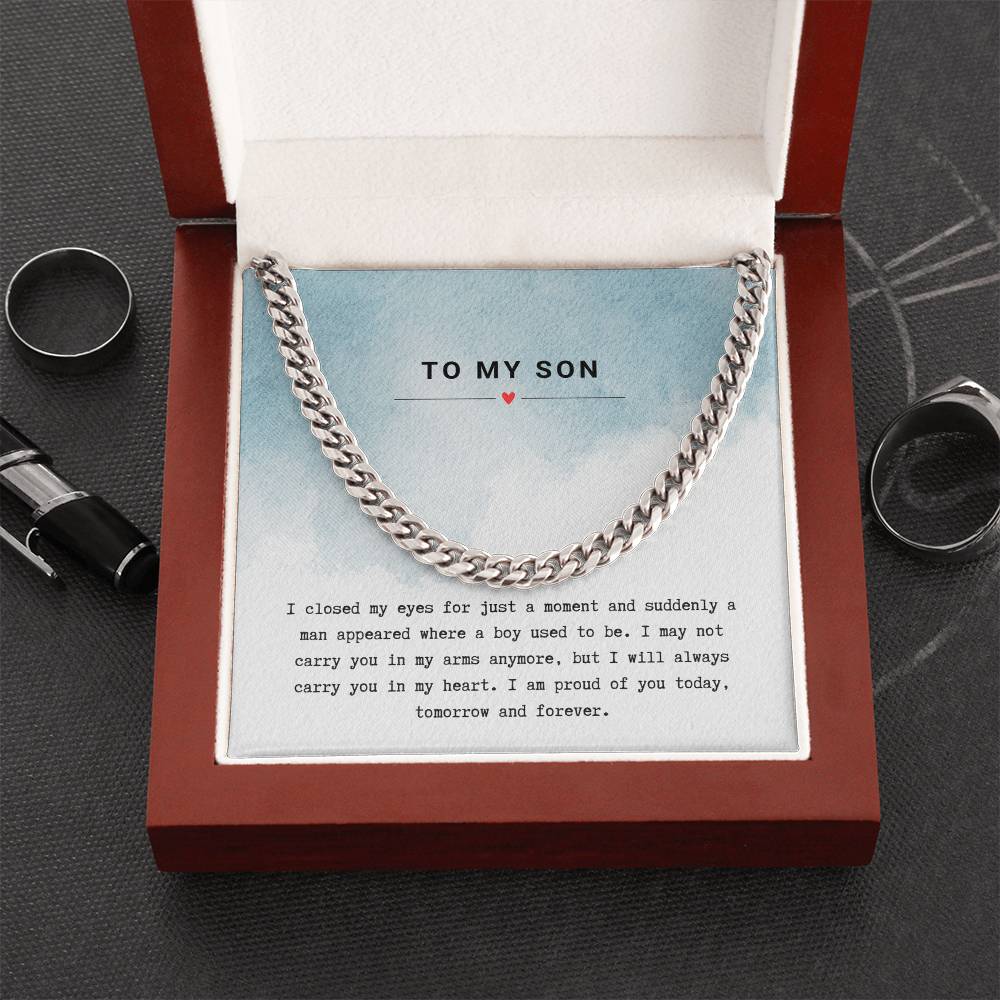 Gift for Son Proud of You - Chain Necklace