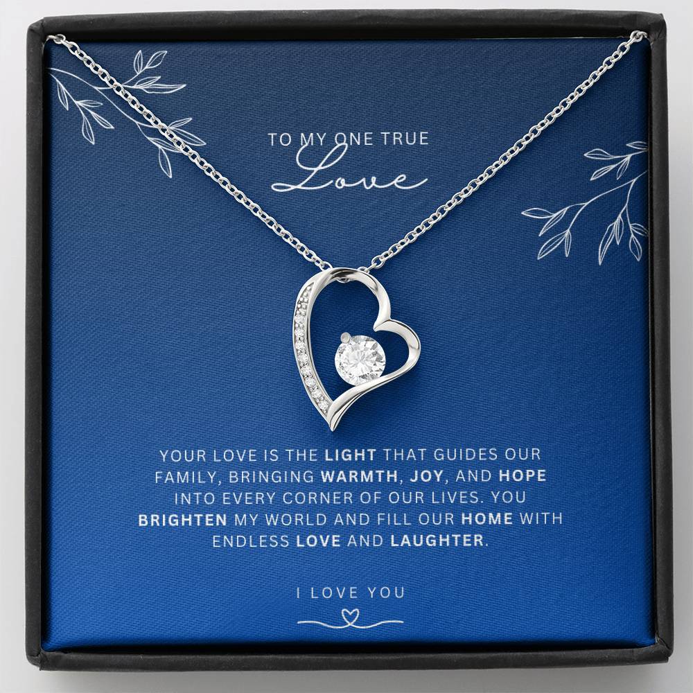 Necklace for Wife One True Love - Heart Necklace