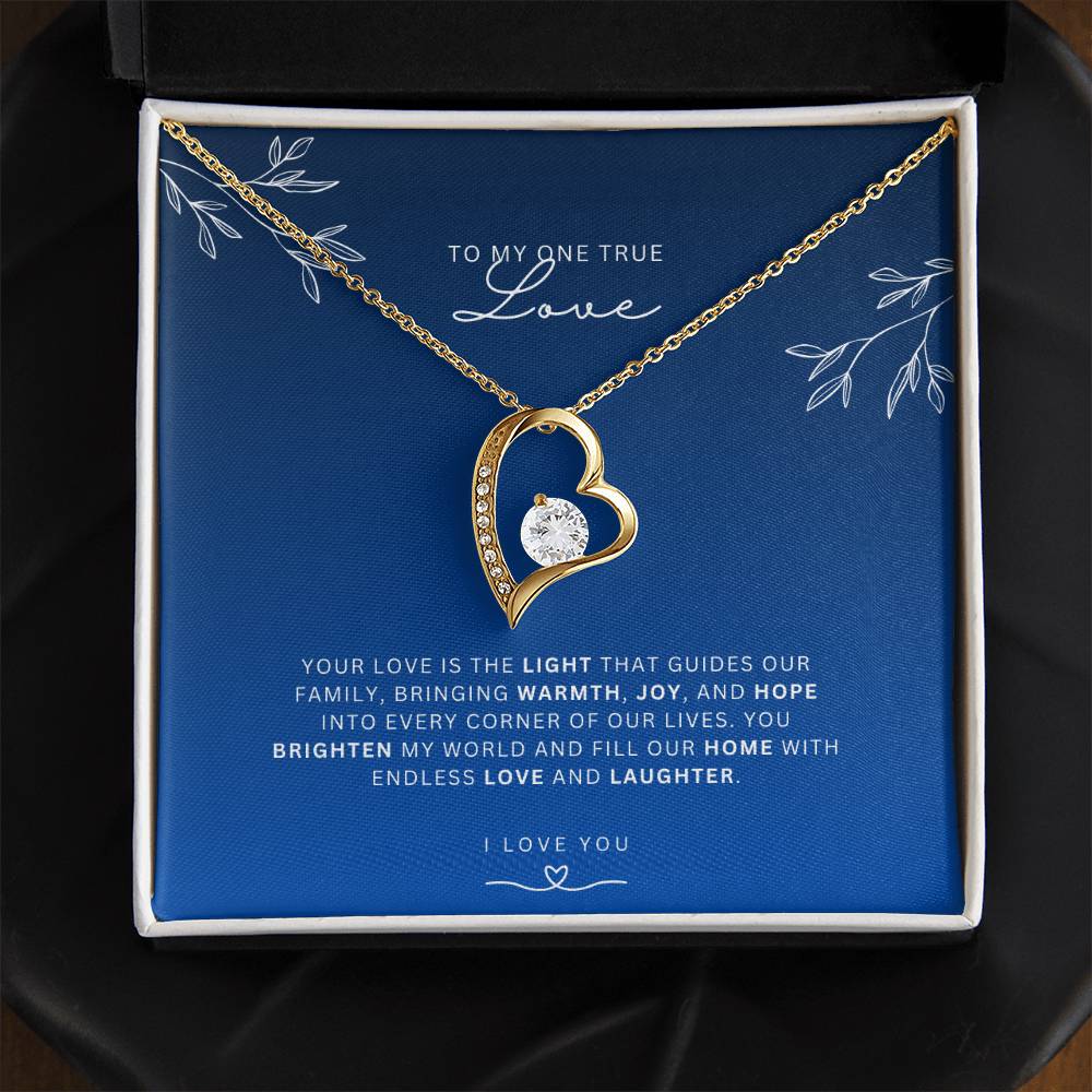 Necklace for Wife One True Love - Heart Necklace