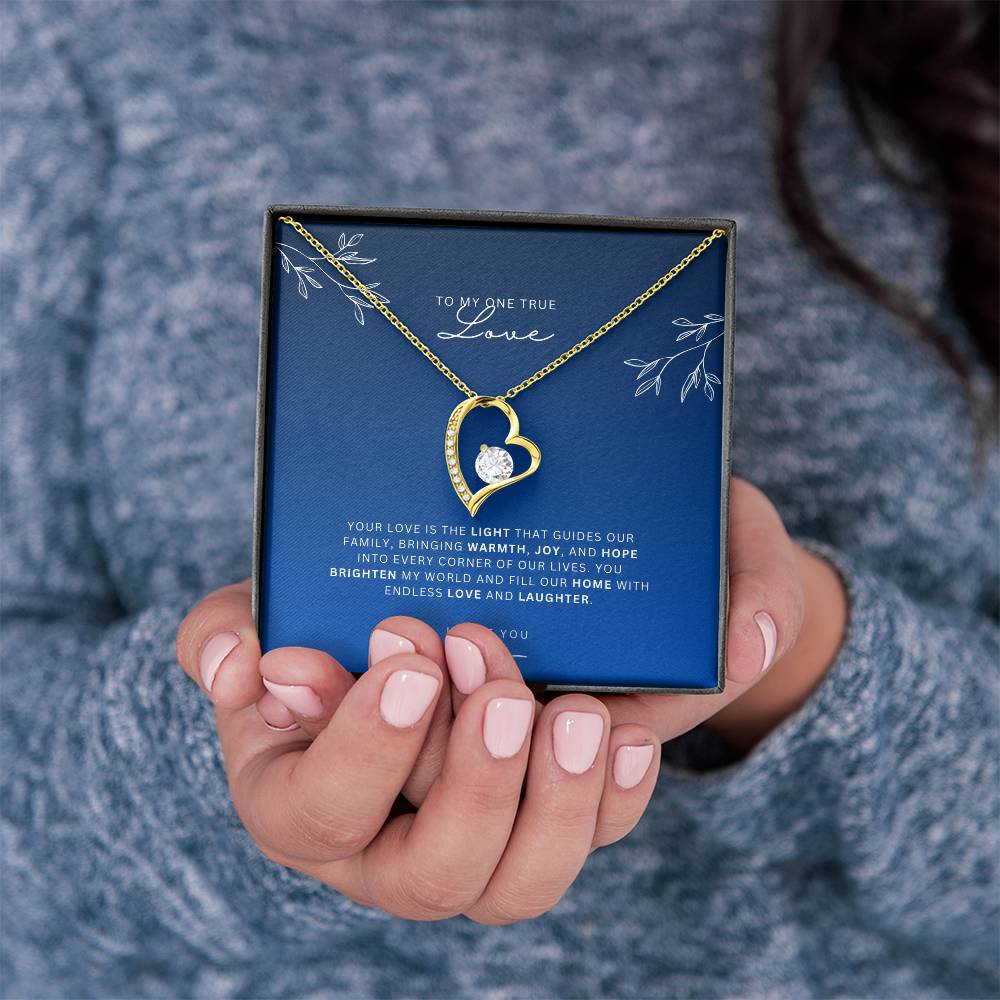 Necklace for Wife One True Love - Heart Necklace