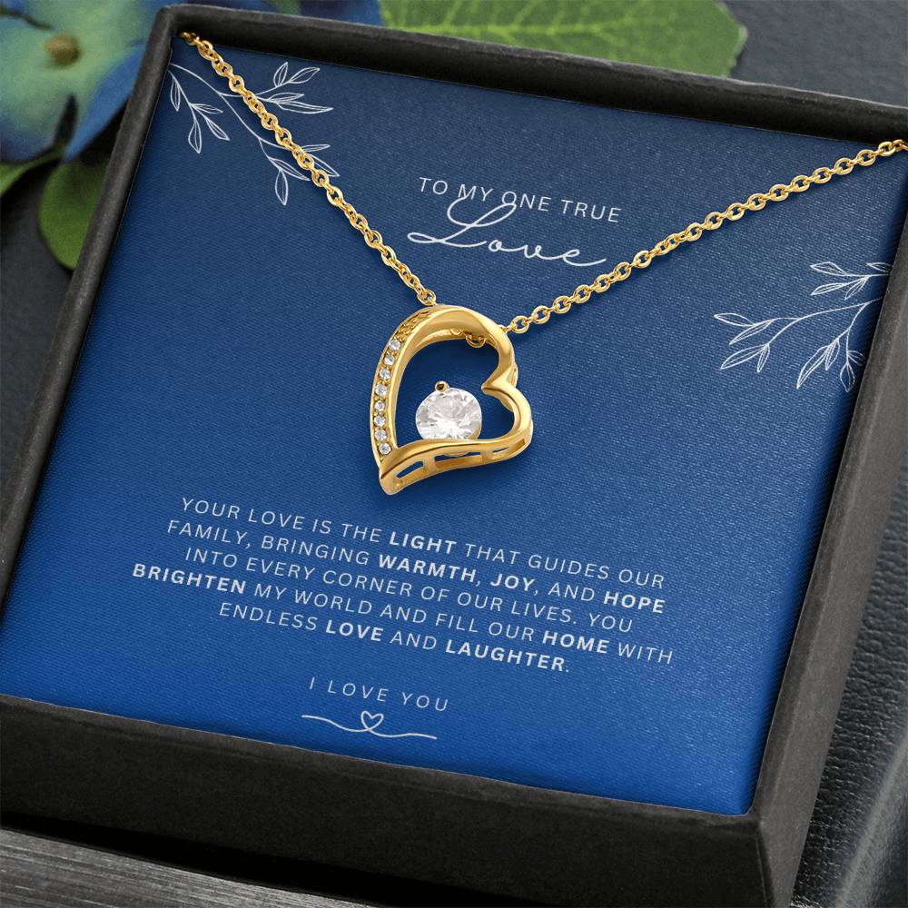 Necklace for Wife One True Love - Heart Necklace