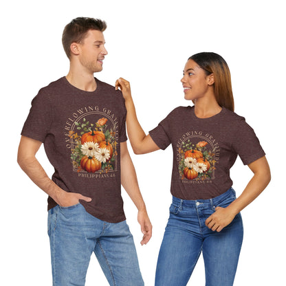 Overflowing Gratitude - Unisex Jersey Short Sleeve Tee