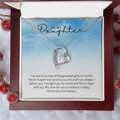 Gift for Daughter Greatest Gift - Heart Necklace