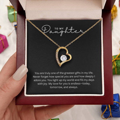 Gift for Daughter Greatest Gift - Heart Necklace