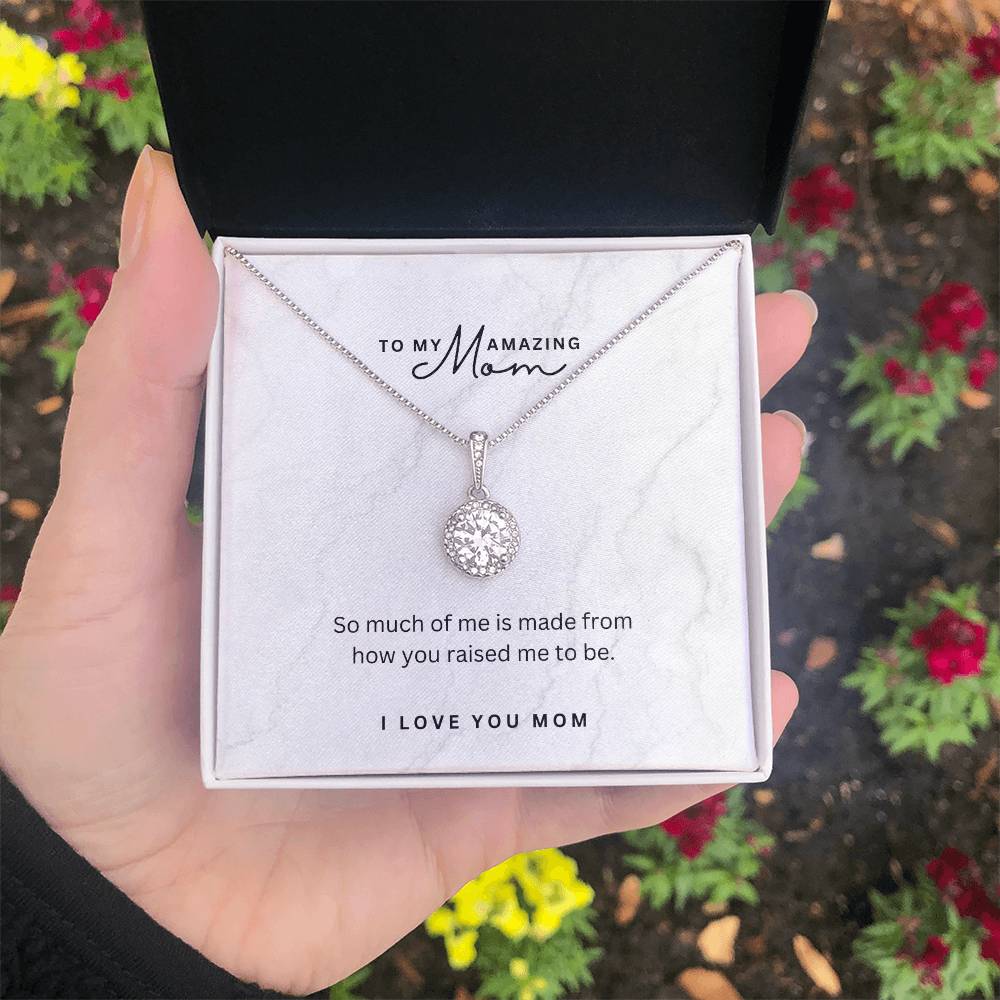 Necklace for Mom You Raised Me - Gratitude Gift for Mom