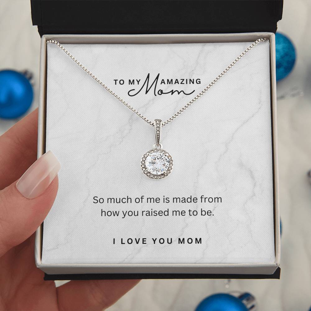 Necklace for Mom You Raised Me - Gratitude Gift for Mom