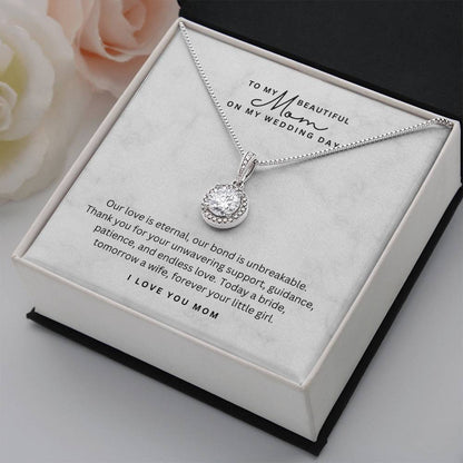 Necklace for Mom On my Wedding Day - Gift for Mom from Bride