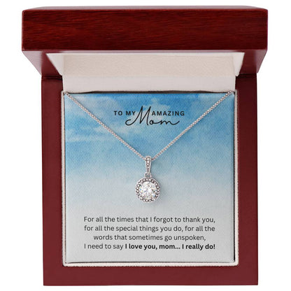 Necklace for Mom Thank You - Gratitude Gift for Mom