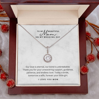 Necklace for Mom On my Wedding Day - Gift for Mom from Bride