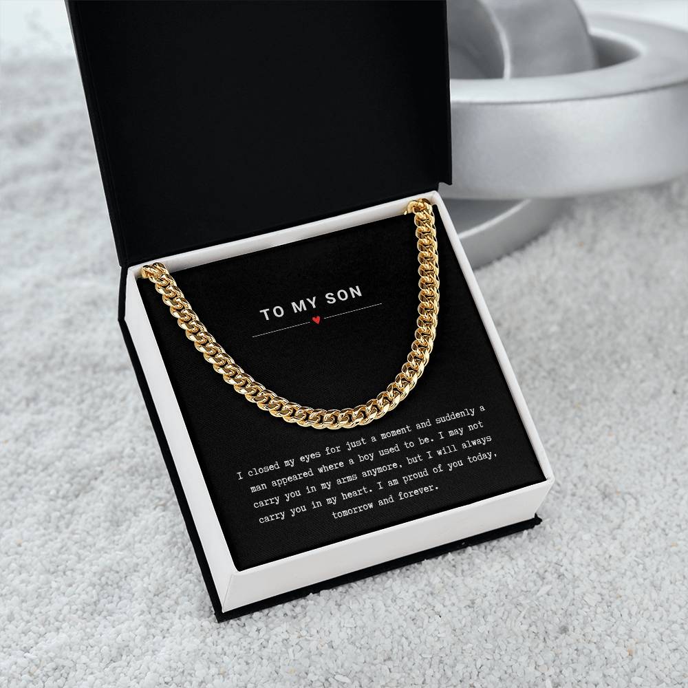 Gift for Son Proud of You - Chain Necklace