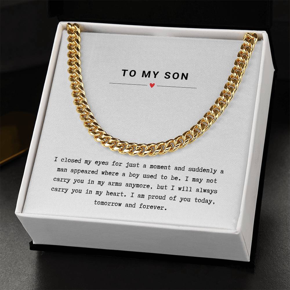 Gift for Son Proud of You - Chain Necklace