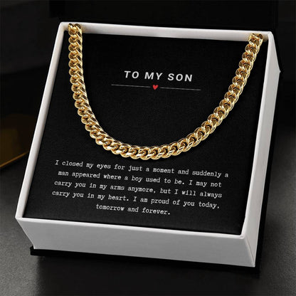 Gift for Son Proud of You - Chain Necklace