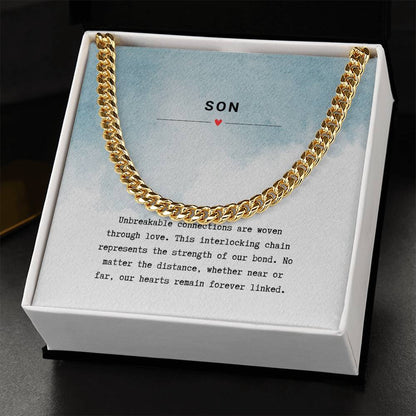 Gift for Son Unbreakable Bond - Chain Necklace