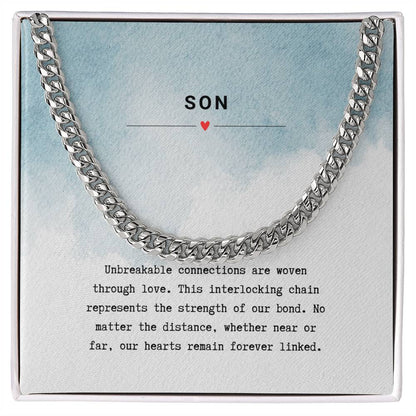 Gift for Son Unbreakable Bond - Chain Necklace